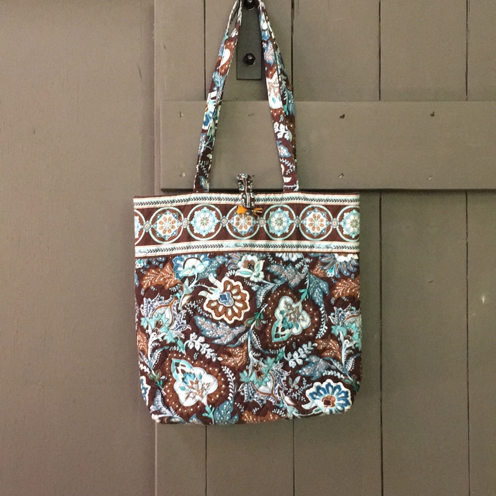 Vera Bradley blue and brow bag